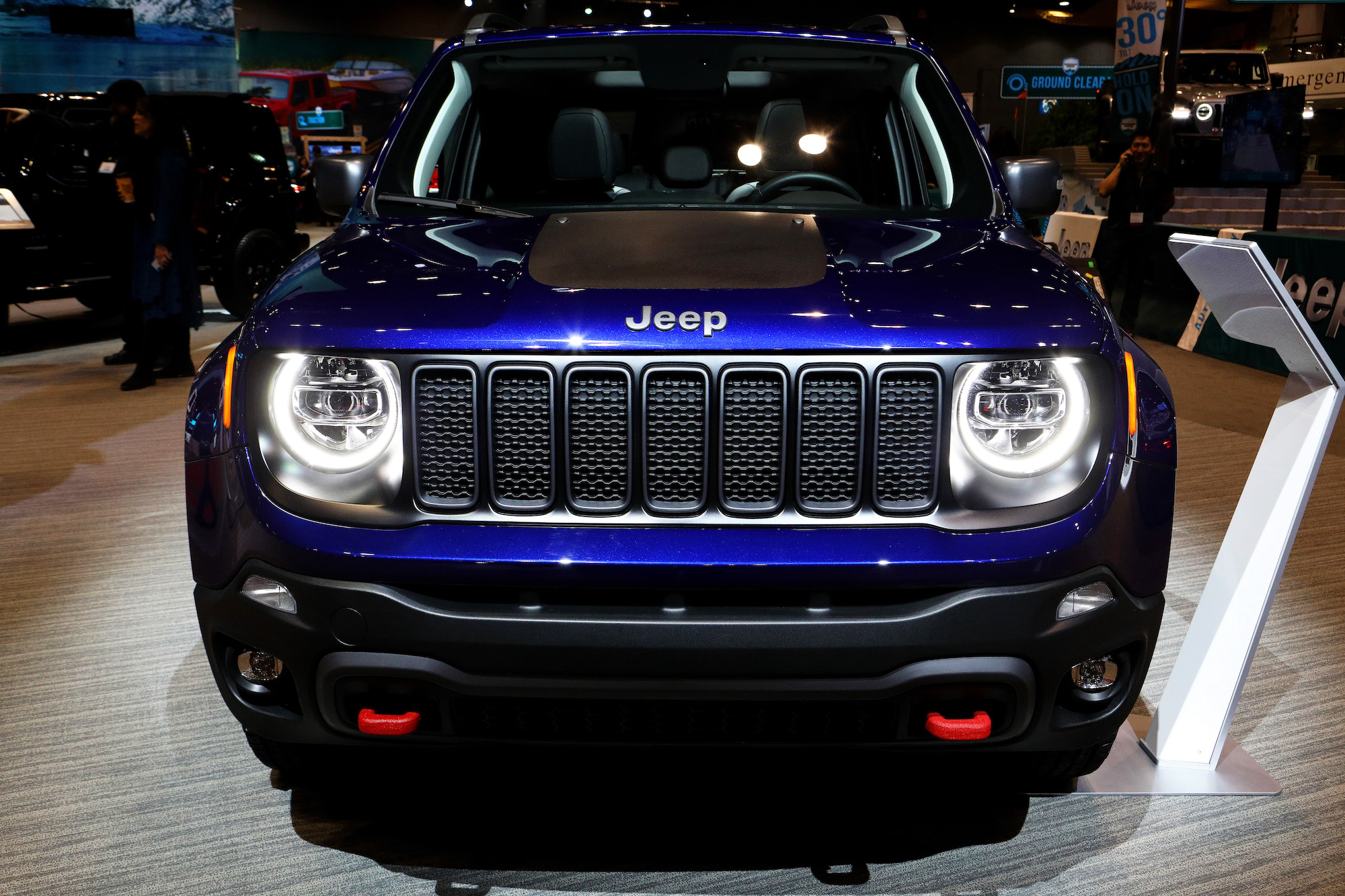 2020 Jeep Renegade is on display at the 112th Annual Chicago Auto Show at McCormick Place in Chicago, Illinois on February 7, 2020.