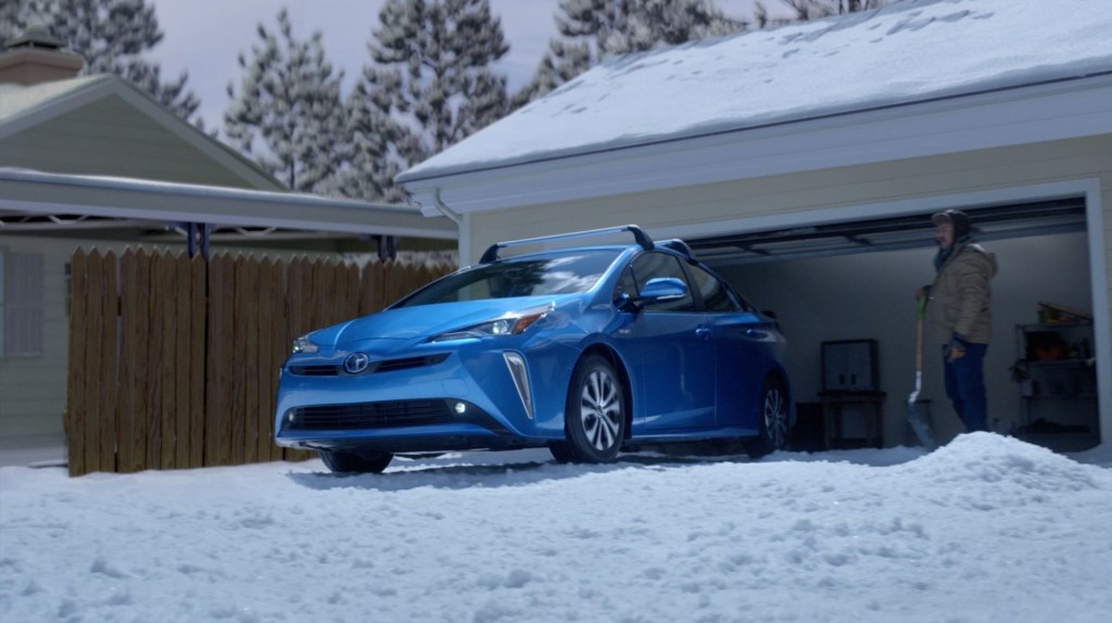 2021 Toyota Prius XLE in Snow