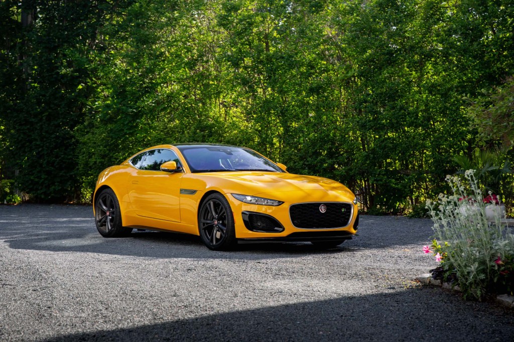 A photo of a 2021 Jaguar F-Type R outdoors.