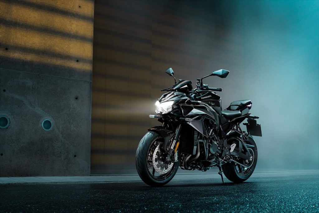 A black 2021 Kawasaki Z H2