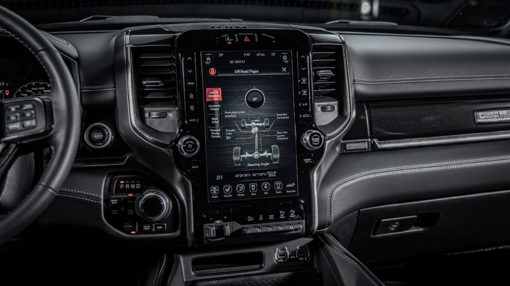 The detailed view of the 2021 Ram Power Wagon 75th Anniversary Edition's Off-Road Pages