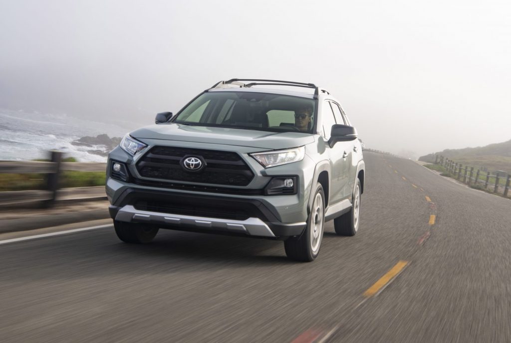 2021 Toyota RAV4 driving in the country exemplifies a fantastic new crossover option