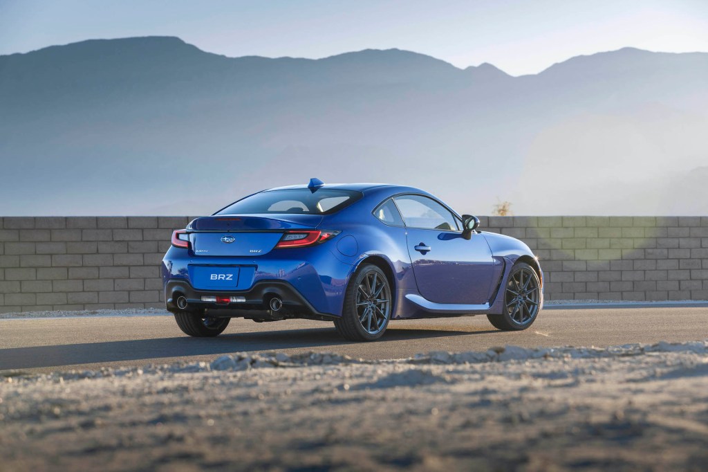 A photo of the 2022 Subaru BRZ outdoors.