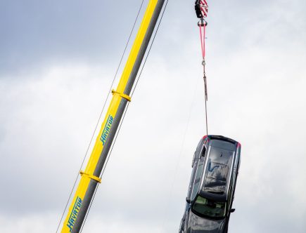 Volvo Drops Cars From Nearly 100 feet For Safety Testing, Video Provided