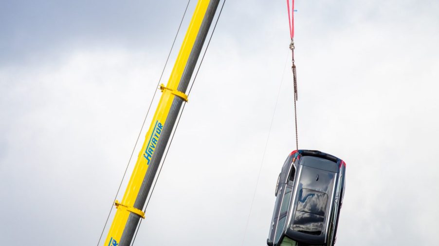 Volvo Cars drops new cars from 30 metres to help rescue services save lives.