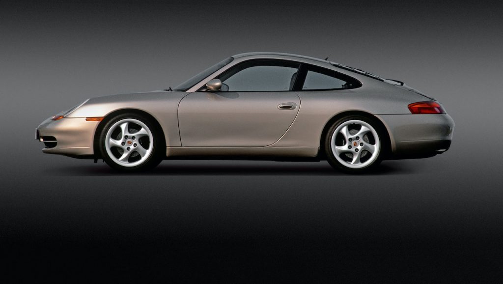 A photo of a Porsche 911 996 outdoors.