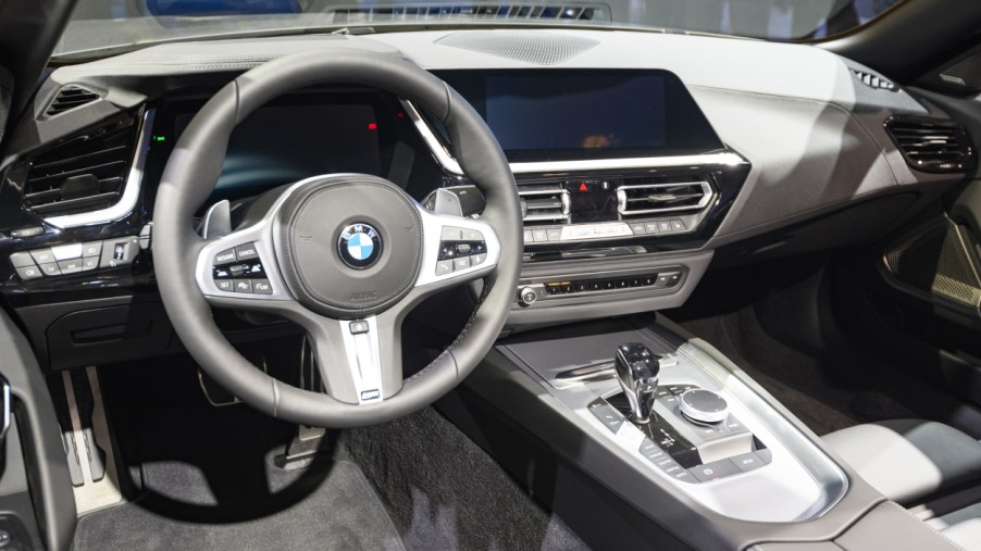The interior of a BMW Z4 Roadster