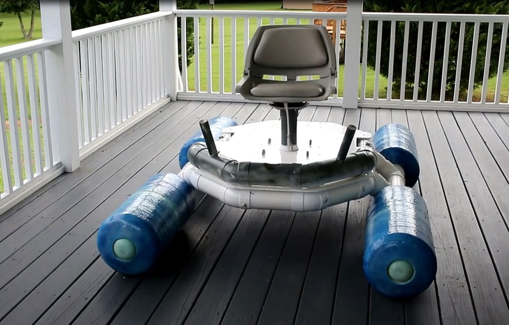 Homemade personal-sized boat