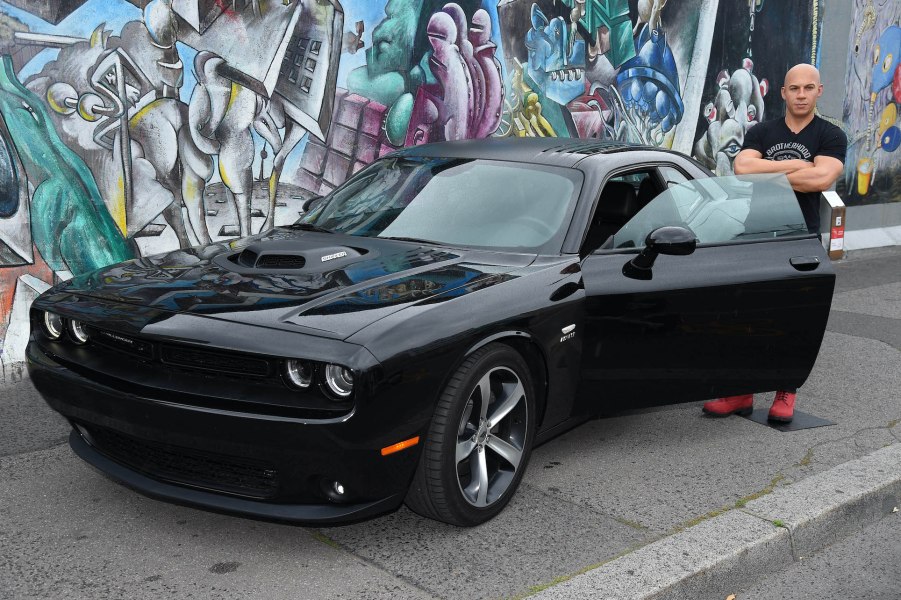 The new wax figure of US actor Vin Diesel for Madame Tussauds Berlin is unveiled at East Side Gallery