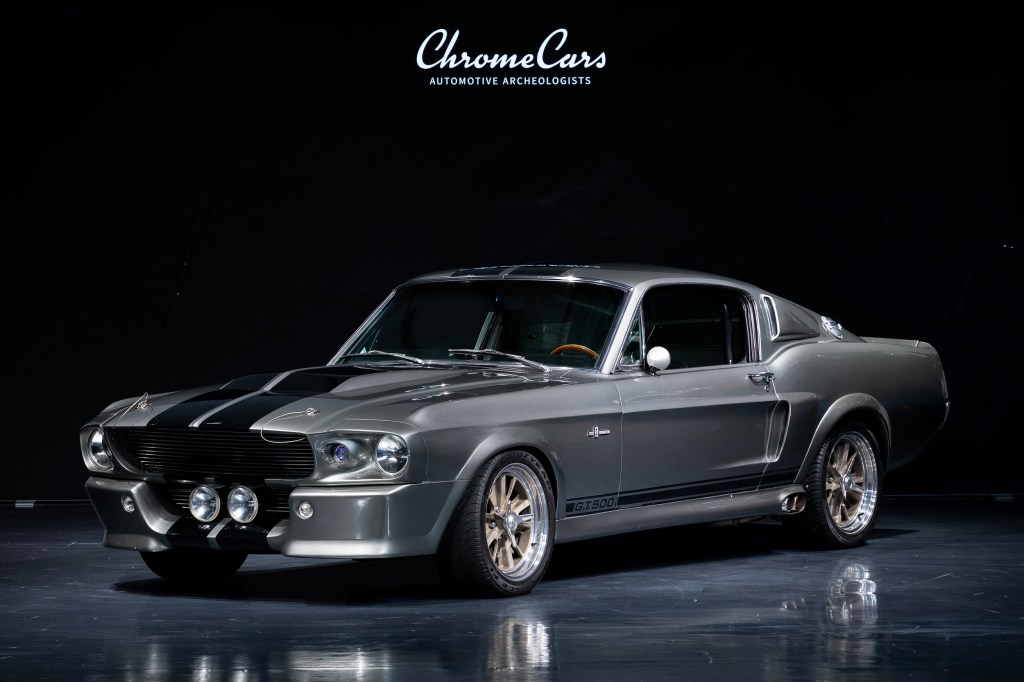 A charcoal 1967 Shelby GT500 Ford Mustang hero car from Gone in 60 Seconds