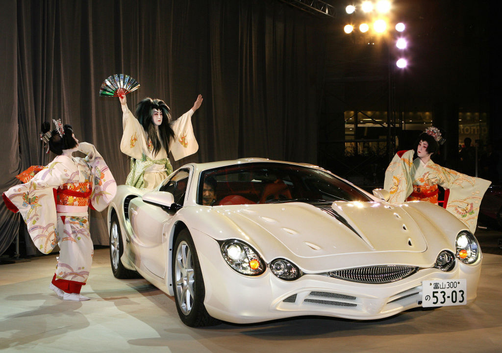 A photo of the Mitsouka Orochi at an auto show.