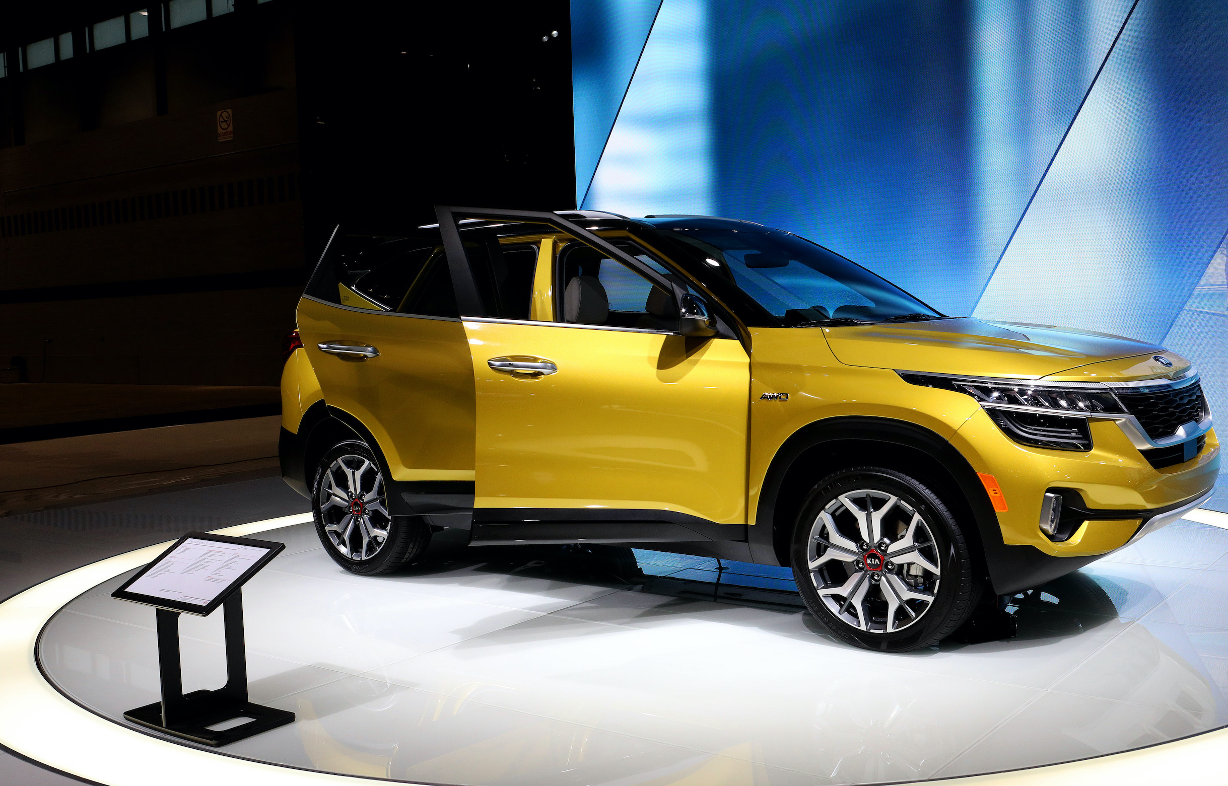 2021 Kia Seltos SX is on display at the 112th Annual Chicago Auto Show