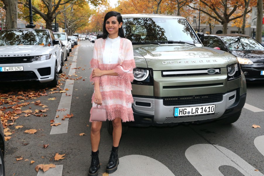 Collien Ulmen-Fernandes during the reopening of the Jaguar Land Rover flagship store