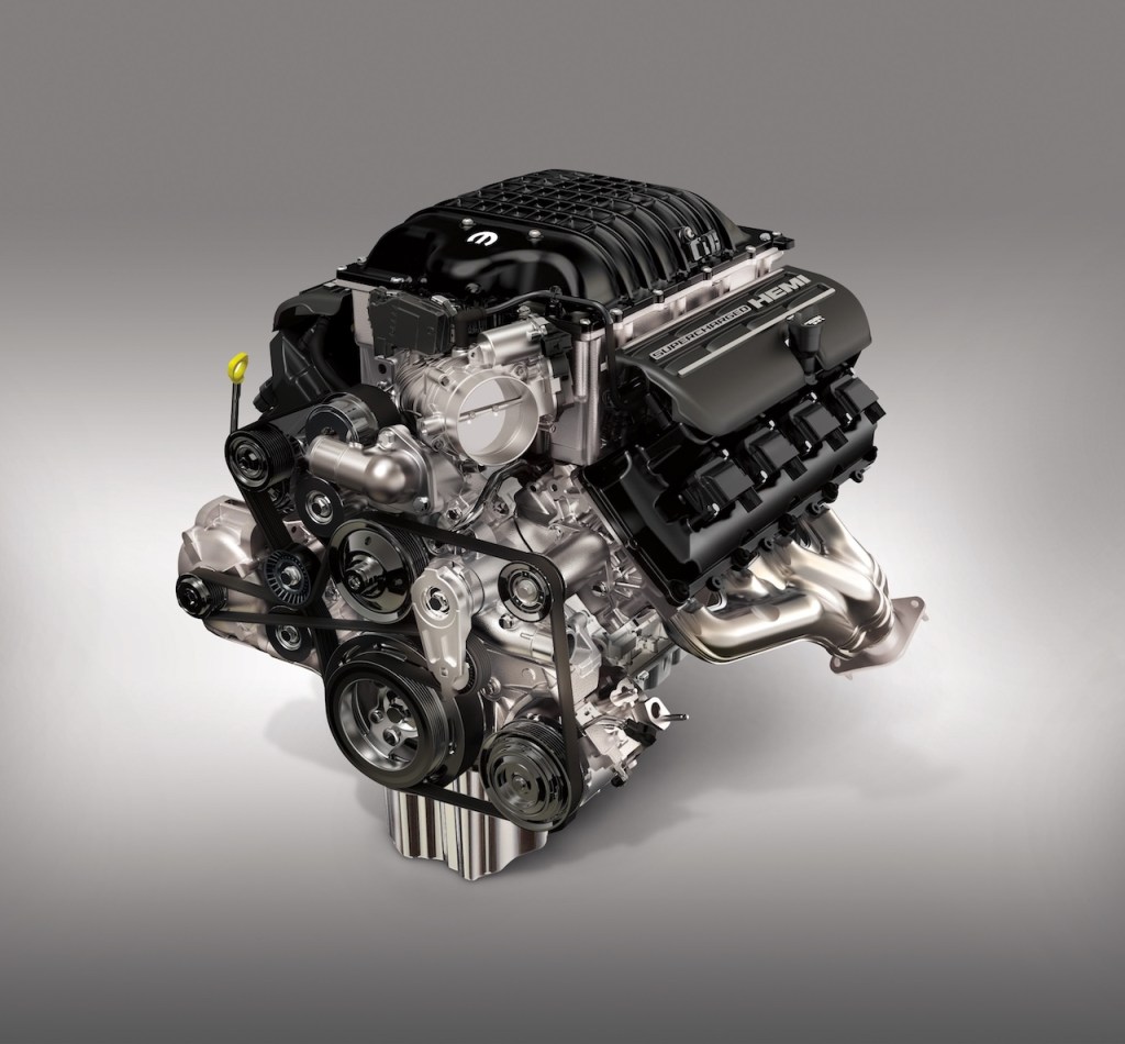 A digital image of FCA's Hellephant engine developing 1,000 hp.