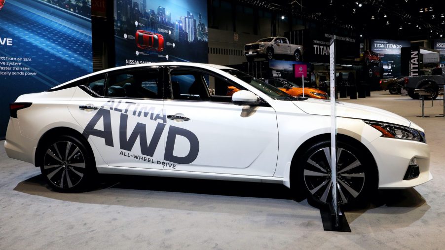 2020 Nissan Altima All Wheel Drive is on display at the 112th Annual Chicago Auto Show at McCormick Place