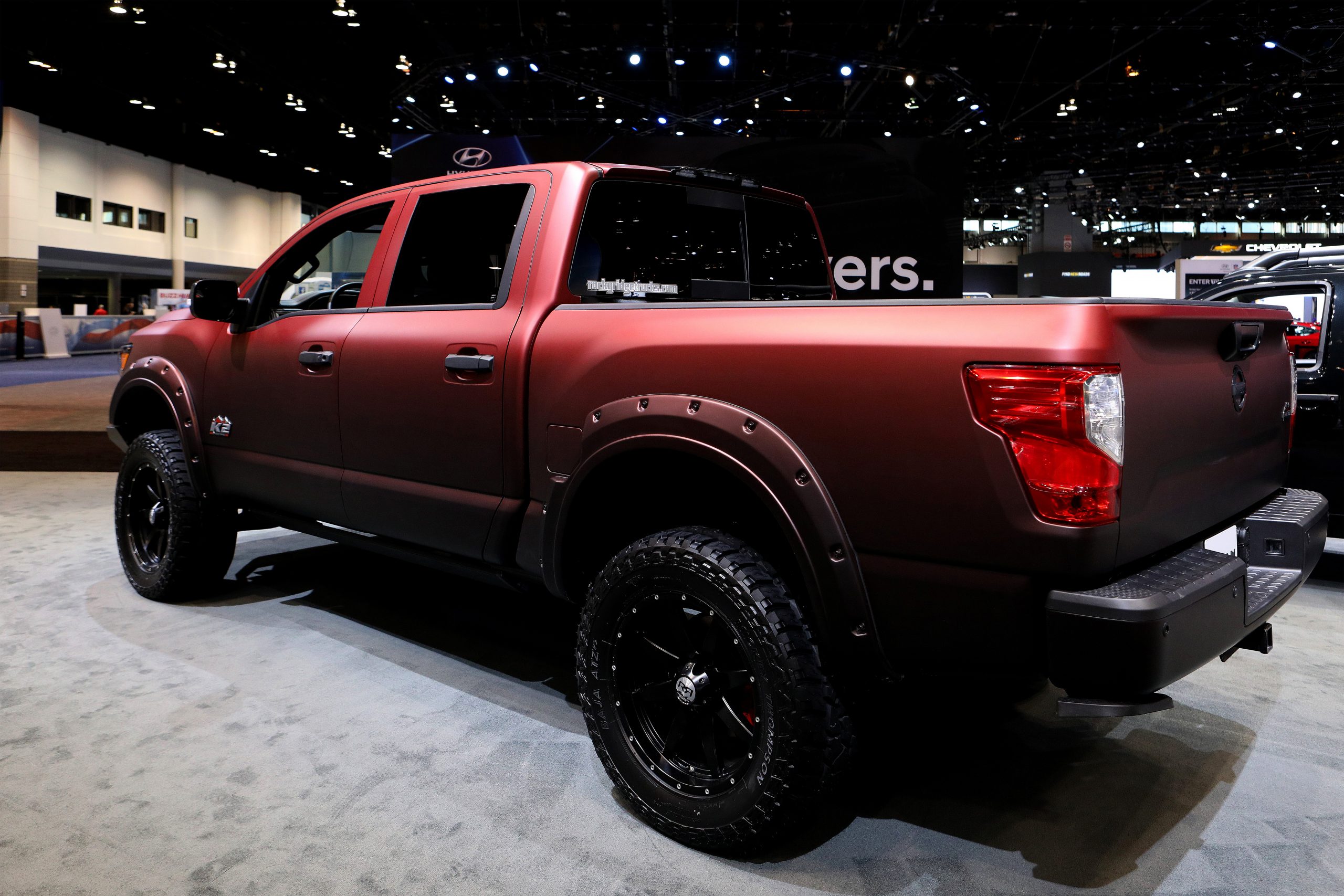 2019 Nissan Titan is on display at the 111th Annual Chicago Auto Show