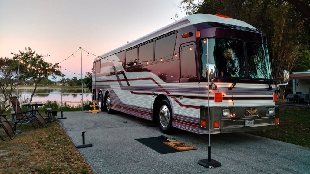 Prince 1984 Purple Rain Tour bus camper conversion