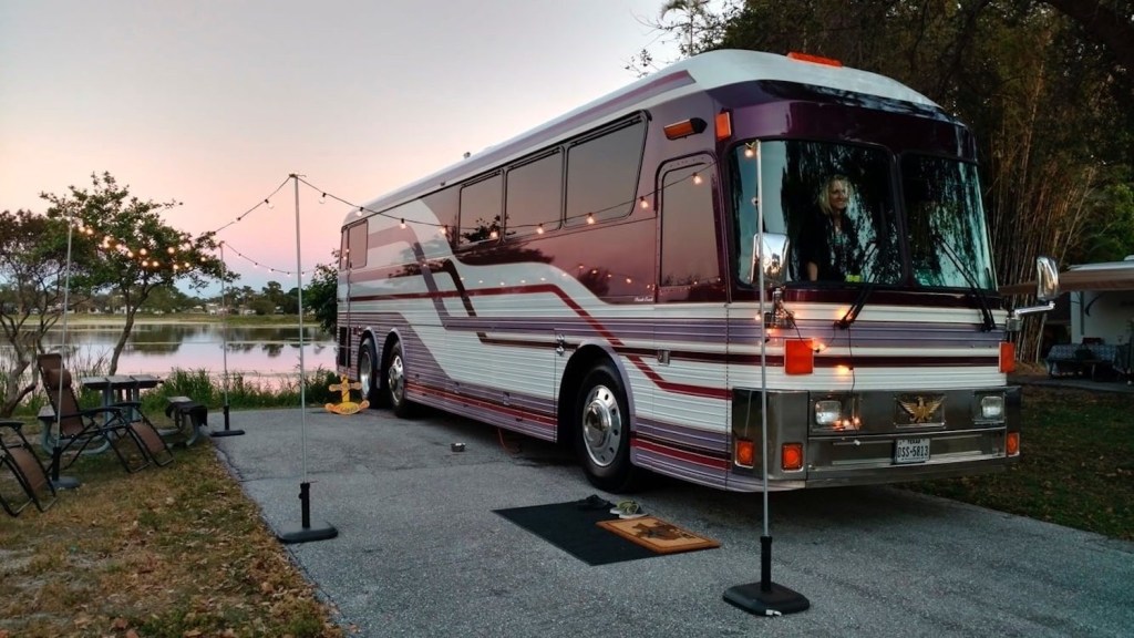 Prince 1984 Purple Rain Tour bus camper conversion