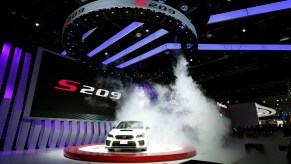 The Subaru WRX STI S209 is revealed at the 2019 North American International Auto Show during Media preview days