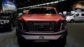 2019 Nissan Titan is on display at the 111th Annual Chicago Auto Show