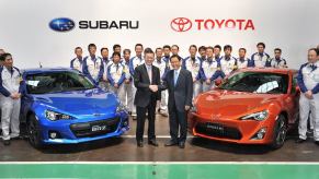 Toyota might not be who owns Subaru, but the two companies collaborated on sports car programs, like at this celebratory GR86 and BRZ event.