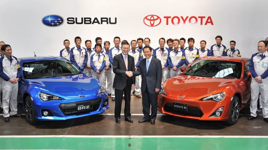 Toyota might not be who owns Subaru, but the two companies collaborated on sports car programs, like at this celebratory GR86 and BRZ event.