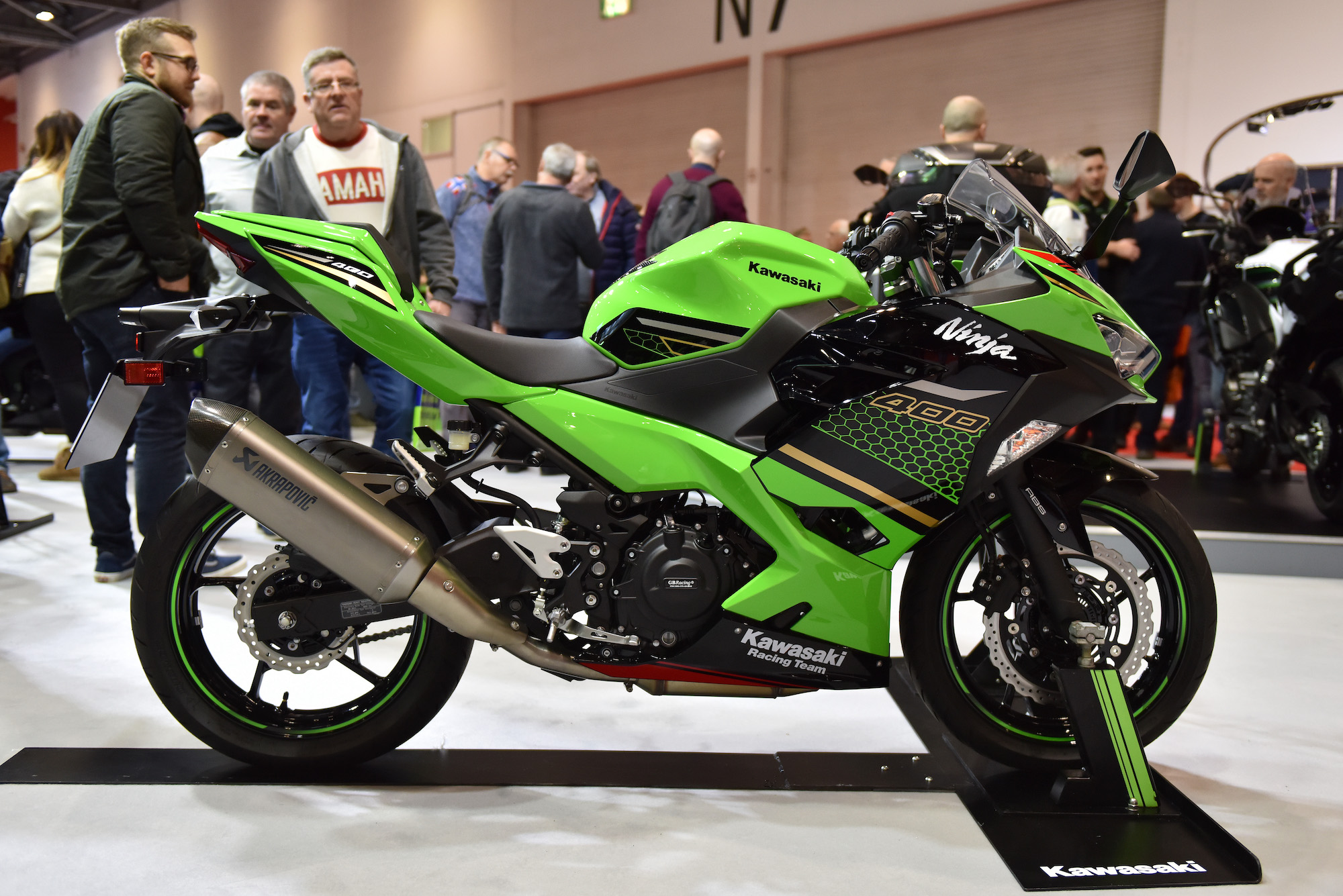 Kawasaki Ninja 400 Performance Edition at ExCel on February 14, 2020, in London, England.