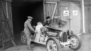 mechanic working on some car issues