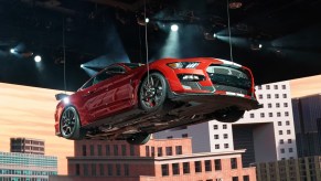 The 2020 Ford Mustang Shelby GT500 is unveiled during day one of the 2019 The North American International Auto Show