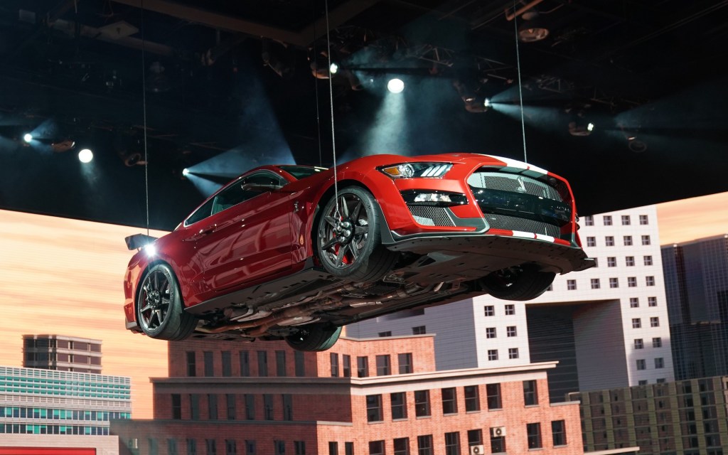 The 2020 Ford Mustang Shelby GT500 is unveiled during day one of the 2019 The North American International Auto Show