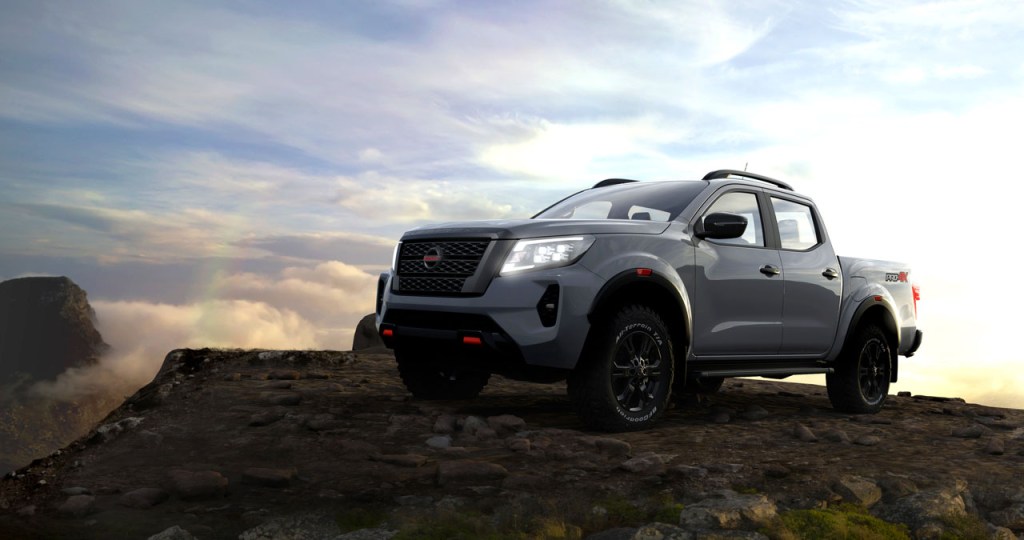 2021 Nissan Navara parked off-roading