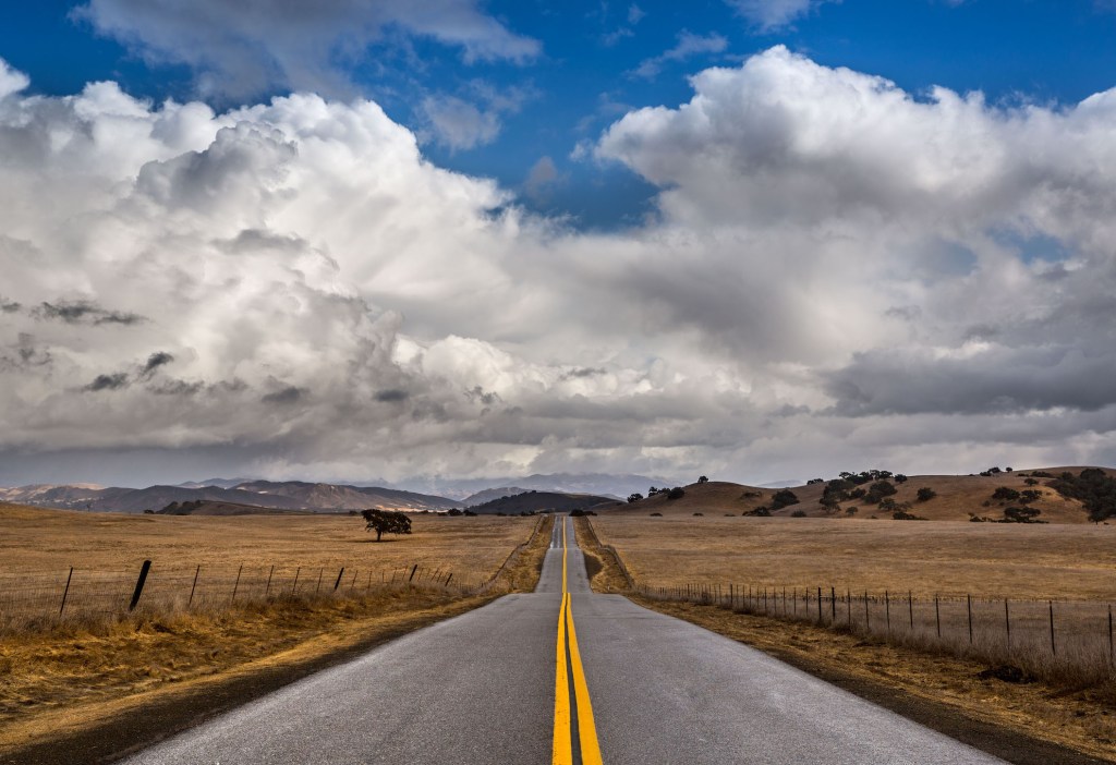 Clouds form along the San Rafael Mountains where once there was no speed limit