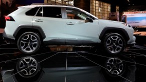 2019 Toyota RAV4 is on display at the 111th Annual Chicago Auto Show at McCormick Place in Chicago, Illinois on February 8, 2019.