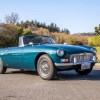 A turquoise 1965 MG MGB