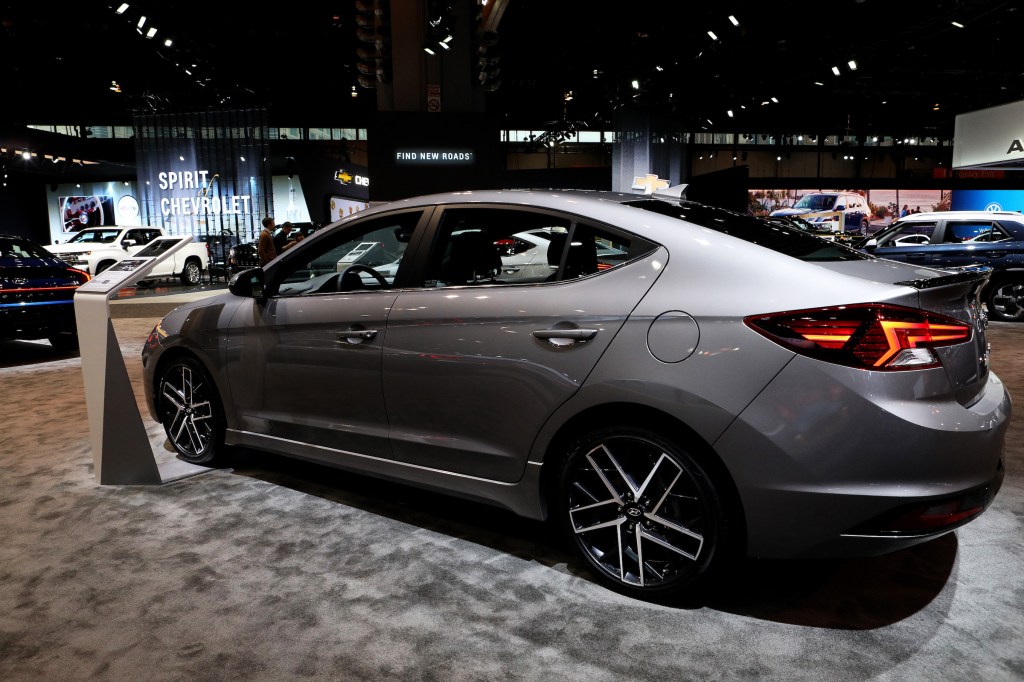 2020 Hyundai Elantra is on display at the 112th Annual Chicago Auto Show