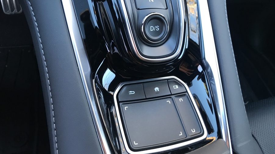 Close up of the RDX's True Touchpad control.