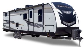 A double axle 2021 Radiance 28BH travel trailer RV