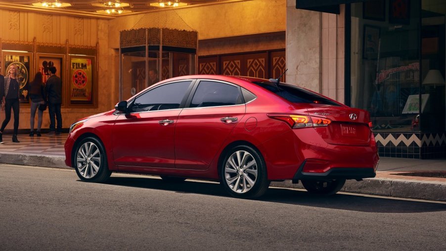 2021 Hyundai Accent Limited in Pomegranate Red