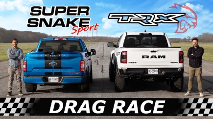 Which Is Faster: The Ram 1500 TRX or the Shelby F-150 Super Snake Sport?
