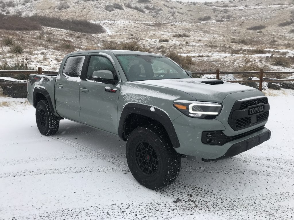 The Toyota Tacoma TRD Pro truck in the snow isn't exactly the stereotypic image of a girly vehicle. 