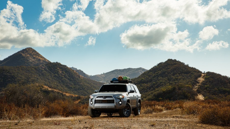 2021 Toyota 4Runner in the mountans