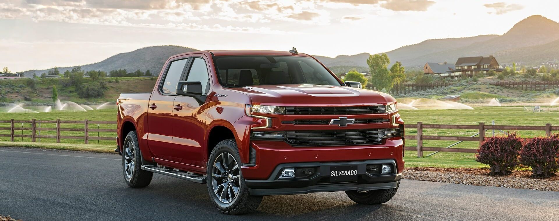 The 2023 Chevy Silverado on the road