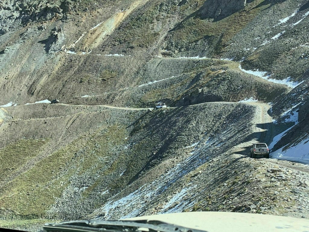 The switchback section is the part of this pass that makes it one of the most dangerous off-road trails