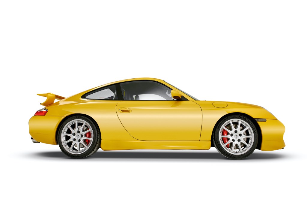 A Porsche Index 996.1 GT3 sports ca