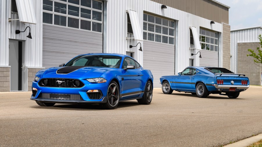 After a 17-year hiatus, the all-new Mustang Mach 1 fastback coupe makes its world premiere - becoming the modern pinnacle of style