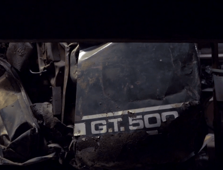 Super-Wrecked Shelby Mustang GT500 – You Can’t Scrape the Burn Off This Toast