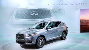 Infiniti shows off the QX60 SUV at the Chicago Auto Show on February 06, 2020
