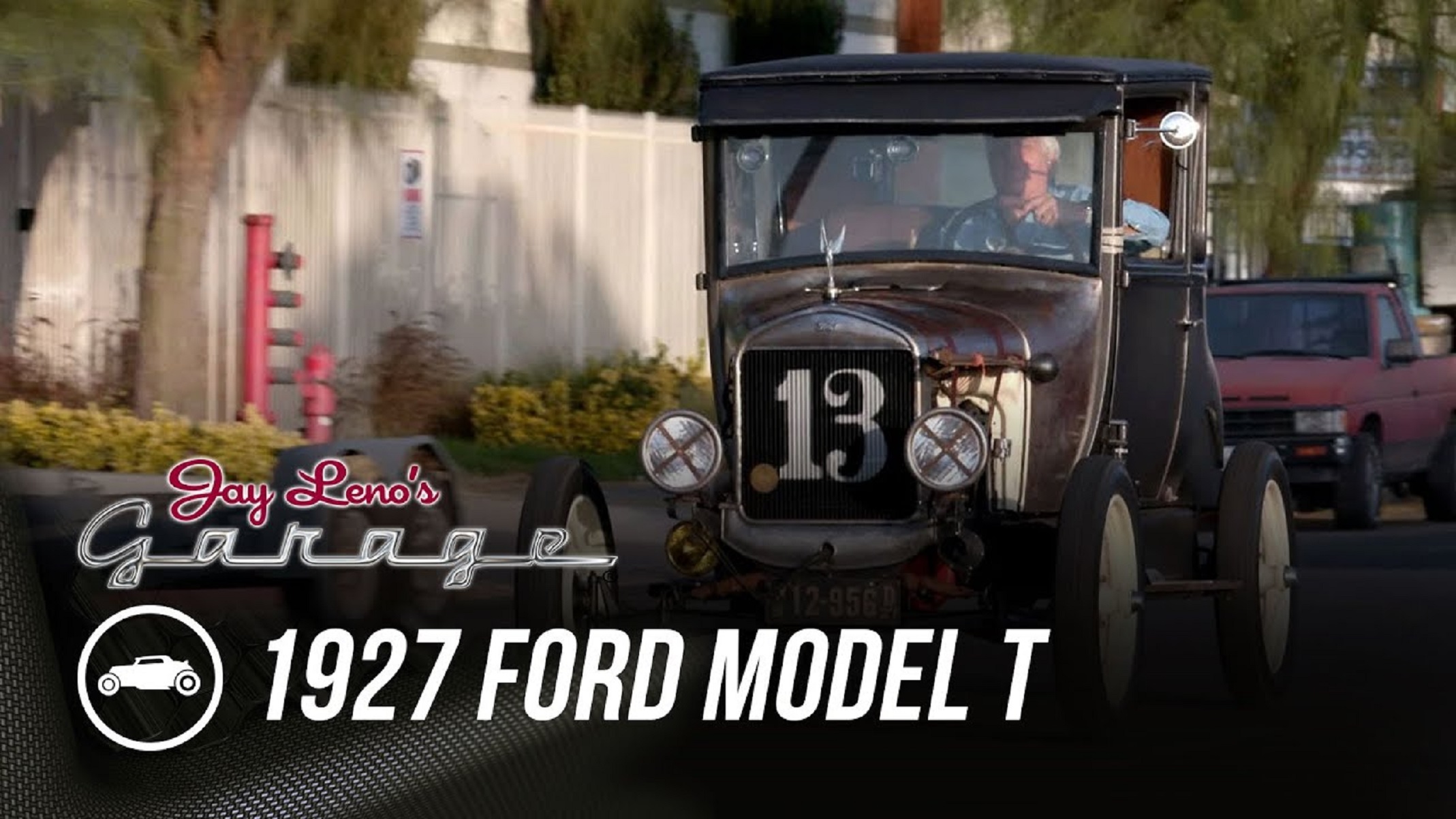 Jay Leno driving a 1927 Ford Model T
