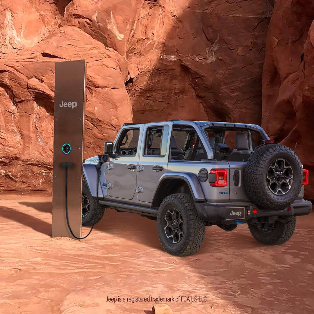 Utah Monolith Revealed: Jeep Wrangler 4XE Charging Station!