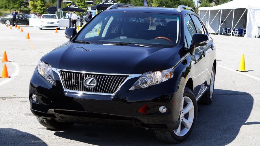 The Lexus RX 350 was used for the Vehicle Stability Control and Traction Control exercises at the Lexus Safety Experience in the Soldier Field South Lot in Chicago, Illinois on SEPT 17, 2010.